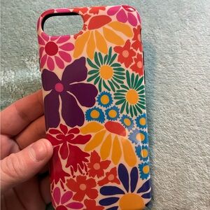 Floral Pattern Phone Case - Multicolor